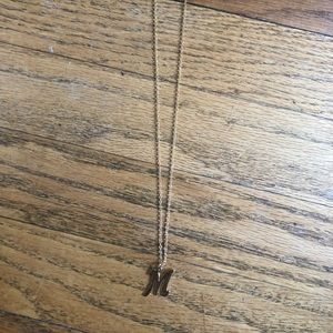 Initial “M” Gold Necklace